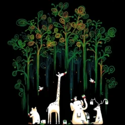 Junior's Design By Humans Repaint The Forest By Radiomode T-Shirt