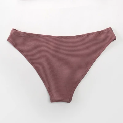 Women's Ribbed Low Waisted Bikini Bottom Swimsuit - Cupshe 4 Women's Ribbed Low Waisted Bikini Bottom Swimsuit - Cupshe - Image 2