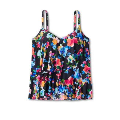 Women's UPF 50 V-Neck Angled Tiered Tankini Top - Aqua Green® 11 Women's UPF 50 V-Neck Angled Tiered Tankini Top - Aqua Green® - Image 9