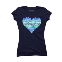 Junior's Design By Humans A Sea Of Love (white) By Timone T-Shirt -Avenue Clothing Shop GUEST 63f67d85 adc6 4c41 84c7 2ae559e0632b