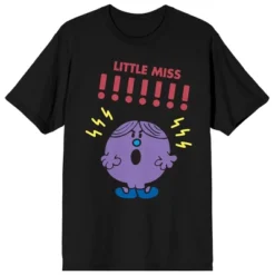 Mr. Men And Little Miss Meme Little Miss !!!!!!! Crew Neck Short Sleeve Women's Black T-shirt -Avenue Clothing Shop GUEST 64926148 760c 41d5 a615 3d2920e13c7b