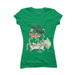 Junior's Design By Humans Kraken In The Tub By Handclones T-Shirt -Avenue Clothing Shop GUEST 64fc07e3 77e0 48d6 9f8f ea74ade315e8