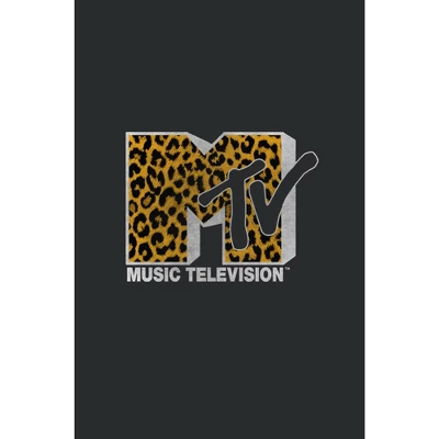 Women's MTV Cheetah Print Logo Racerback Tank Top 3 Women's MTV Cheetah Print Logo Racerback Tank Top