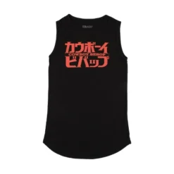 Cowboy Bebop Kanji Logo Crew Neck Sleeveless Women's Black Tank Top -Avenue Clothing Shop GUEST 6a3db98c 2de2 4948 8fd4 0d4cffb0257d