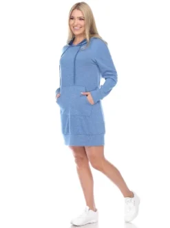 Women's Hoodie Sweatshirt Dress - White Mark -Avenue Clothing Shop GUEST 6a967ced 5d2f 4497 989b a1b54b4ab562