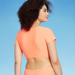 Women's Twist-Front Short Sleeve Bralette Bikini Top - Wild Fable™ -Avenue Clothing Shop GUEST 6b1d3443 08f7 4a7d 8d4f 61b0390846f8