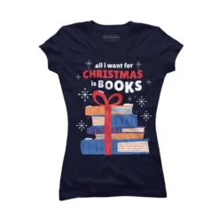 Junior's Design By Humans Christmas Books By ArtStyleAlice T-Shirt 9 Junior's Design By Humans Christmas Books By ArtStyleAlice T-Shirt -Avenue Clothing Shop GUEST 6be729b5 9ae7 487d 947d 6c5c3f584dbd