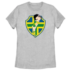 Women's Betty Boop Brazil Soccer Badge T-Shirt -Avenue Clothing Shop GUEST 6d1b6514 5162 40a8 b520 1a92ee094eba