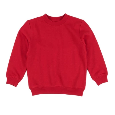 Leveret Kids Long Sleeve Classic Solid Color Sweatshirt 4 Leveret Kids Long Sleeve Classic Solid Color Sweatshirt - Image 2