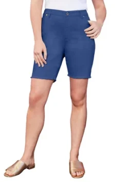 June + Vie By Roaman's Women’s Plus Size June Fit Denim Shorts 7 June + Vie By Roaman's Women’s Plus Size June Fit Denim Shorts -Avenue Clothing Shop GUEST 6df6ce53 8d37 4361 b42d 1e088164f914
