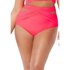 Swimsuits For All Women’s Plus Size Crisscross Wrap Bikini Bottom