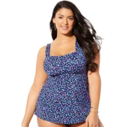 Swimsuits For All Women’s Plus Size Tie-Back Tankini Top 14 Swimsuits For All Women’s Plus Size Tie-Back Tankini Top -Avenue Clothing Shop GUEST 6ec434e9 619c 41c3 b8c6 21166fdb7cde