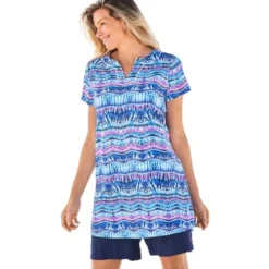 Swim 365 Women’s Plus Size Longer Length Short-Sleeve Swim Tunic -Avenue Clothing Shop GUEST 6f73fe63 d643 4a5c ac58 c861ca5e1560