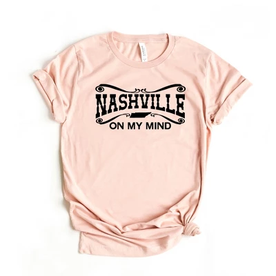 Simply Sage Market Women's Nashville On My Mind Short Sleeve Graphic Tee 4 Simply Sage Market Women's Nashville On My Mind Short Sleeve Graphic Tee - Image 2