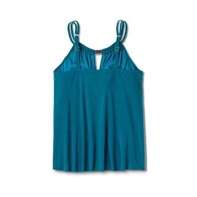 Women's UPF 50 High Neck Keyhole Tankini Top - Aqua Green® 12 Women's UPF 50 High Neck Keyhole Tankini Top - Aqua Green® - Image 10