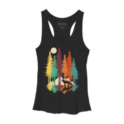 Women's Design By Humans Forest Fox By Clingcling Racerback Tank Top -Avenue Clothing Shop GUEST 727332aa c91f 4021 b394 d5ac8e232203