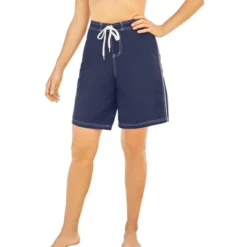 Swim 365 Women’s Plus Size Contrast-Trim Long Boardshort -Avenue Clothing Shop GUEST 73b84936 d35b 4fce 9718 fff41cea822b