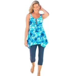 Swim 365 Women’s Plus Size Longer-Length Tankini Top -Avenue Clothing Shop GUEST 74fb52a1 5dfc 464e aba5 8202801634ae