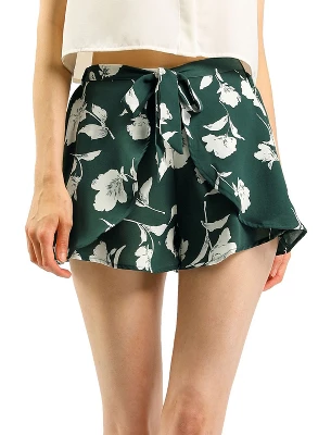 Allegra K Women's Summer Beach Casual Elastic Waist Floral Shorts 8 Allegra K Women's Summer Beach Casual Elastic Waist Floral Shorts - Image 6