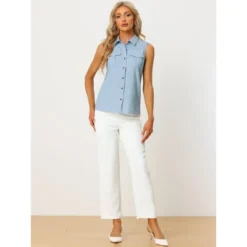 Allegra K Women's Summer Casual Collared Tank Top Button Down Sleeveless Work Shirt 9 Allegra K Women's Summer Casual Collared Tank Top Button Down Sleeveless Work Shirt -Avenue Clothing Shop GUEST 766d7e9d 1ec7 49bf b6d9 f4971ff217a5