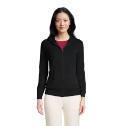 Lands' End Women's Cashmere Front Zip Hoodie Sweater -Avenue Clothing Shop GUEST 777847ae 0d77 44a6 a2d7 040401c1efdc