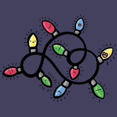 Women's Design By Humans Christmas Lights By Emcgaughey Racerback Tank Top 3 Women's Design By Humans Christmas Lights By Emcgaughey Racerback Tank Top