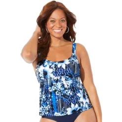 Swimsuits For All Women’s Plus Size Flared Tankini Top 18 Swimsuits For All Women’s Plus Size Flared Tankini Top -Avenue Clothing Shop GUEST 79be40ba a00f 49f0 88ab aa47b7a15e95