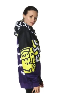 Members Only - Women's Keith Haring X Members Only Hoodie Oversized Jacket - Purple -Avenue Clothing Shop GUEST 7a6f1b05 7987 42ba a0ba 705e5628c714