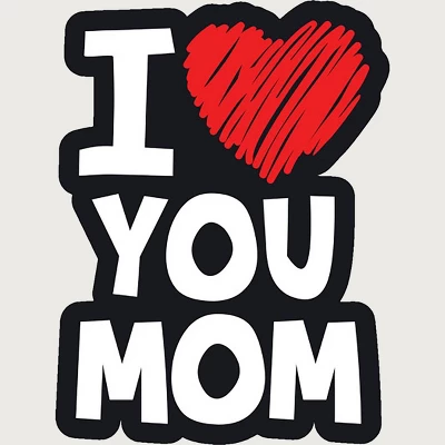 Junior's Design By Humans I Love You Mom Heart By Solon2020 T-Shirt 3 Junior's Design By Humans I Love You Mom Heart By Solon2020 T-Shirt