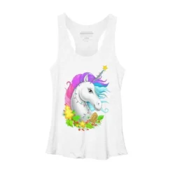 Women's Design By Humans Christmas Unicorn By NikKor Racerback Tank Top -Avenue Clothing Shop GUEST 7b34db7f 34b8 4511 a7e6 3b137b697cca