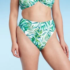 Women's High Waist High Leg Extra Cheeky Bikini Bottom - Shade & Shore™ Green Tropical Print -Avenue Clothing Shop GUEST 7cc5ed03 6b82 4d9c 9534 8b596ec45769