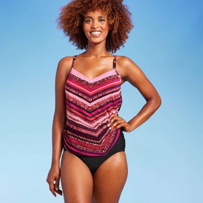 Women's UPF 50 Shirred Bikini Bottom - Aqua Green® Black 4 Women's UPF 50 Shirred Bikini Bottom - Aqua Green® Black - Image 2