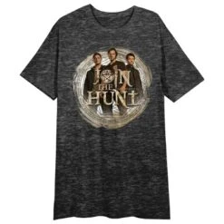 Supernatural Series "Join The Hunt" Women's Heather Gray Short Sleeve Crew Neck Sleep Shirt -Avenue Clothing Shop GUEST 7eee1bd8 a9ca 4a97 8949 bc048717835f