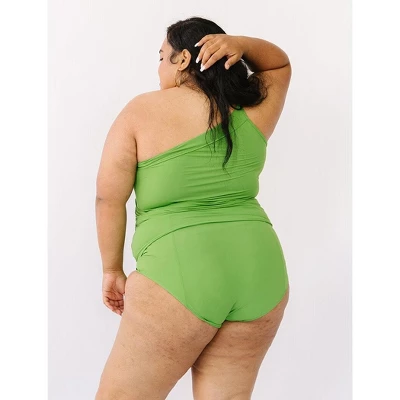 Lime Ricki Women's Clover One-Shoulder Tankini Top 7 Lime Ricki Women's Clover One-Shoulder Tankini Top - Image 5