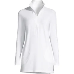 Lands' End Women's Quarter Zip Long Sleeve Tunic Rash Guard Cover-up UPF 50 Sun Protection 15 Lands' End Women's Quarter Zip Long Sleeve Tunic Rash Guard Cover-up UPF 50 Sun Protection -Avenue Clothing Shop GUEST 7f59aaf6 5ea7 4d09 aadb abc66cffcbee