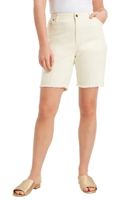 June + Vie By Roaman's Women’s Plus Size June Fit Denim Shorts 4 June + Vie By Roaman's Women’s Plus Size June Fit Denim Shorts - Image 2