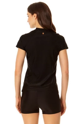 Coppersuit - Women's Short Sleeve Zip Front Rashguard Swimsuit Top 3 Coppersuit - Women's Short Sleeve Zip Front Rashguard Swimsuit Top