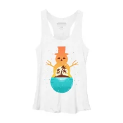 Women's Design By Humans Christmas In July Snowman Sunset By Destiny29 Racerback Tank Top -Avenue Clothing Shop GUEST 81efe68f 4c05 4dc8 8b84 68931f39c485