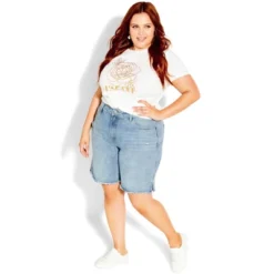 Women's Plus Size Supa Split Short - Light Wash | CITY CHIC 7 Women's Plus Size Supa Split Short - Light Wash | CITY CHIC -Avenue Clothing Shop GUEST 8203b94d e87c 4efc 8a62 090429a313b8