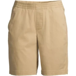 Lands' End Women's Mid Rise Elastic Waist Pull On 10" Knockabout Chino Bermuda Shorts -Avenue Clothing Shop GUEST 824283f1 4f83 4102 a61c f26bd6716162