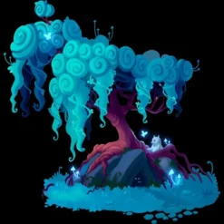 Women's Design By Humans The Wolf Tree By Wailingwolf Racerback Tank Top