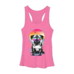 Women's Design By Humans Summer Pug By Clingcling Racerback Tank Top -Avenue Clothing Shop GUEST 8625d478 d21d 49ca ab75 5ae7f26853f7