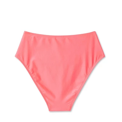 Women's High Waist Cheeky Bikini Bottom - Shade & Shore™ Pink 8 Women's High Waist Cheeky Bikini Bottom - Shade & Shore™ Pink - Image 6