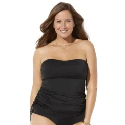 Swimsuits For All Women’s Plus Size Bandeau Adjustable Tankini Top -Avenue Clothing Shop GUEST 86d9eaad f08f 4aa3 b2f6 bfc85cbd908f