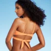 Women's High Neck Cut Out Underwire Bikini Top - Shade & Shore™ Orange
