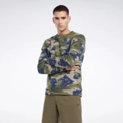 Reebok Identity Modern Camo Fleece Crew Sweatshirt Mens -Avenue Clothing Shop GUEST 87937592 9d43 4702 ab1b 80800a8ab24c