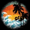 Junior's Design By Humans Tropical Waves By Clingcling T-Shirt 2 Junior's Design By Humans Tropical Waves By Clingcling T-Shirt -Avenue Clothing Shop GUEST 8b3604ab 2315 4aa2 9168 6b1df78a3808