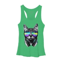 Women's Design By Humans Music Lover Cat By Clingcling Racerback Tank Top -Avenue Clothing Shop GUEST 8eca9f0d 0ede 4092 9c8b a47ef13d19b5
