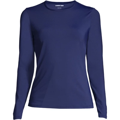 Lands' End Women's Long Crew Neck Long Sleeve Rash Guard UPF 50 Sun Protection Modest Swim Tee 7 Lands' End Women's Long Crew Neck Long Sleeve Rash Guard UPF 50 Sun Protection Modest Swim Tee - Image 5