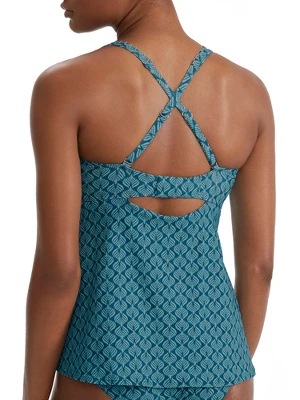 Birdsong Women's Nautilus Tie Front Underwire Tankini Top - S10177-NAUTL 3 Birdsong Women's Nautilus Tie Front Underwire Tankini Top - S10177-NAUTL
